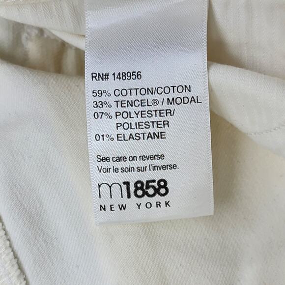 M1858 New York Jeans Womens 6/28 White Paulina Ankle Low Rise Skinny Stretch - Picture 7 of 14